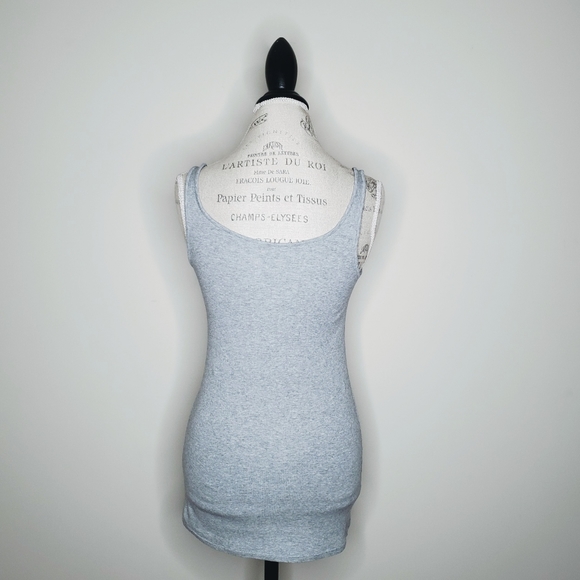 Eileen Fisher | Gray Tank with Tulle Floret Design - Picture 7 of 13